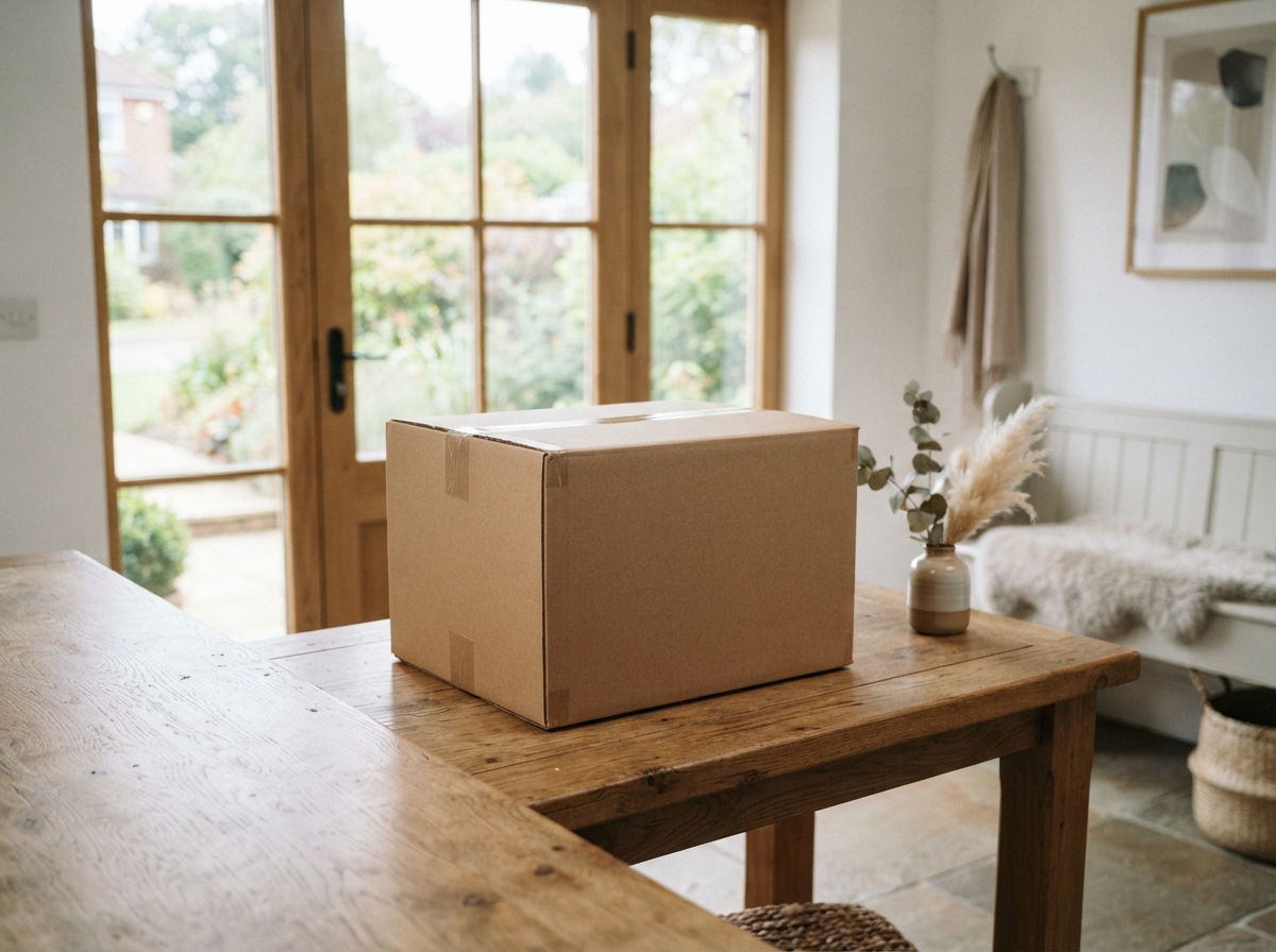 Pure Vita package being delivered by courier